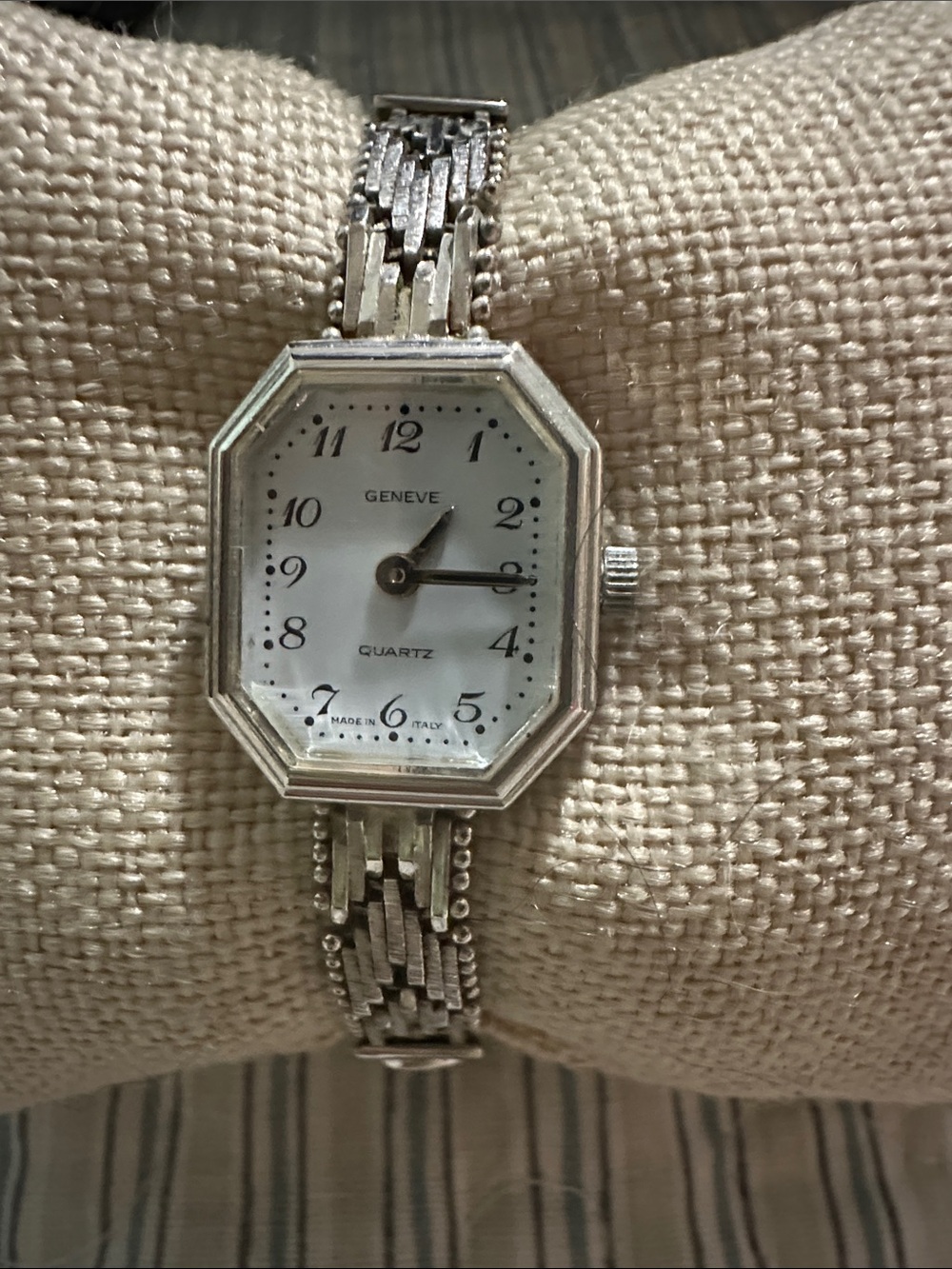 Women's Silver Octagon Quartz Watch - Silver